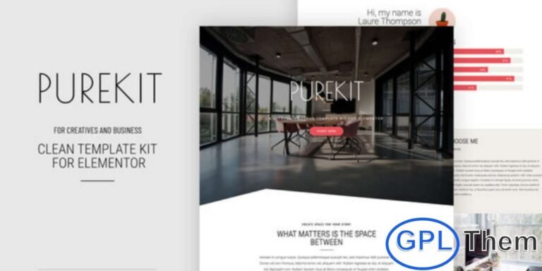 Purekit – Creatives & Business Elementor Template Kit Purekit is a stylish and modern Elementor Template Kit designed for professionals, creatives, artisans, and agencies who want to build a sleek, high-impact portfolio or business website. With its clean layout and responsive design, Purekit helps you create a visually stunning online presence in just a few clicks.