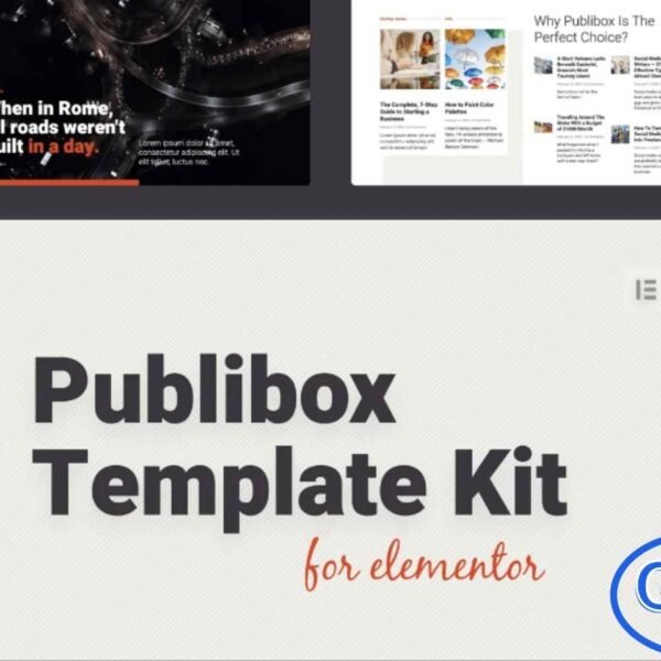 Publibox – Blog & Magazine Elementor Template Kit Publibox is a modern and beautifully crafted Elementor Template Kit designed for bloggers, online magazines, and digital news platforms. Whether you’re running a personal blog, editorial site, or niche publication, Publibox helps you build a clean, engaging, and high-performing website with ease.