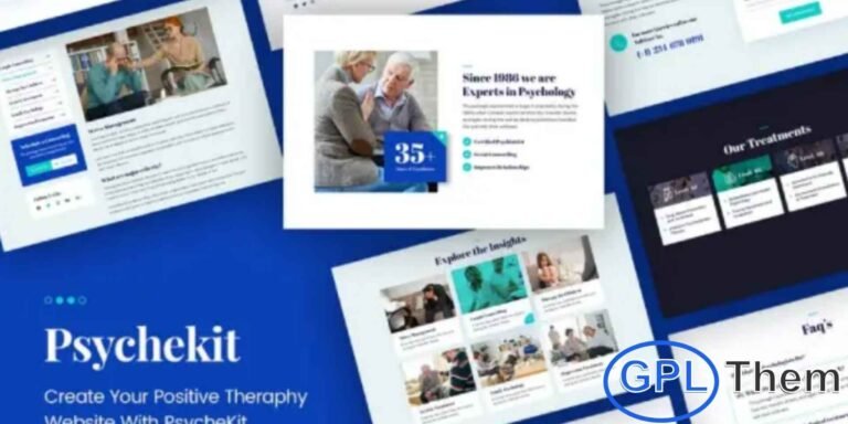 PsycheKit – Psychologist & Hypnotherapy Elementor Template Kit PsycheKit is a modern and elegant Elementor Template Kit designed specifically for psychologists, hypnotherapists, counseling centers, and mental wellness professionals. Built with a clean aesthetic and calming visual style, it helps you create a trustworthy and inviting online presence.