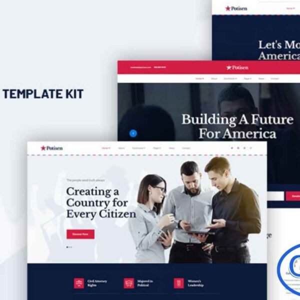 Potisen – Election & Political Campaign Elementor Template Kit Potisen is a modern and professional Election & Political Campaign Elementor Template Kit designed for political parties, candidates, social movements, NGOs, and advocacy-focused organizations. This kit offers a clean and impactful layout that helps you build a powerful online presence without any coding.