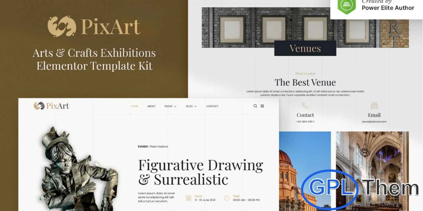 Pixart – Arts & Crafts Exhibition Elementor Template Kit Pixart – Arts & Crafts Exhibition Elementor Template Kit Pixart is a beautifully crafted Elementor Template Kit designed to help you build a modern and professional website for art galleries, museums, craft exhibitions, and creative showcases. With its visually rich layouts and elegant structure, this kit makes it easy to highlight artworks, events, ticketing details, venues, and more.