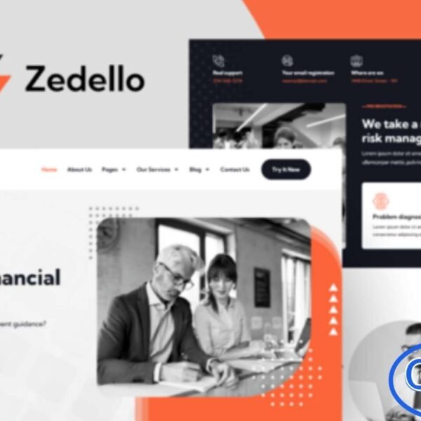 Zedello – Consultant & Finance Business Elementor Template Kit Zedello is a premium Elementor Pro Template Kit designed for consultants, finance professionals, and business advisors. It features a modern and professional design that helps you create a polished online presence with ease.