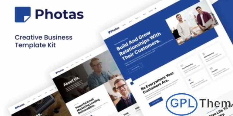 Photas – Email Marketing Company Elementor Template Kit Photas is a clean, modern, and professional Elementor Template Kit designed specifically for email marketing agencies and digital marketing businesses. This kit offers beautifully crafted layouts ideal for showcasing your brand, services, portfolio, projects, and team in a polished and engaging way.