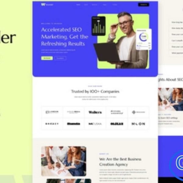 Wunder – SEO & Digital Marketing Elementor Template Kit Wunder is a modern and professional Elementor Template Kit designed for SEO agencies, digital marketing firms, social media marketers, and advertising companies. Perfect for businesses aiming to showcase their services effectively, this kit features a clean, contemporary design with a fully responsive layout that looks flawless on any device.