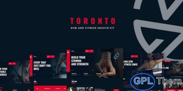 Toronto – Gym & Fitness Elementor Template Kit Toronto is a modern and professional Elementor Template Kit designed for gyms, fitness studios, personal trainers, and wellness centers. Built to work seamlessly with the free Hello Elementor theme, this kit helps you create a high-performing fitness website that looks sleek and professional.