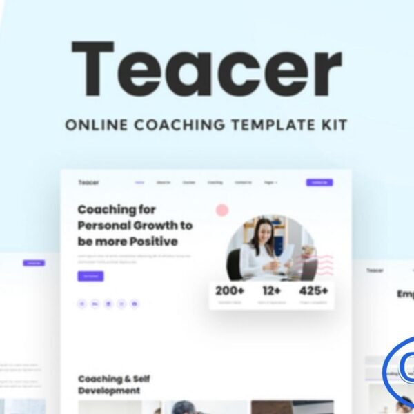 Teacer – Online Coaching Elementor Template Kit Teacer is a modern and professional Elementor Template Kit designed specifically for online coaching, consulting, and personal development websites. Perfect for trainers, mentors, life coaches, and consulting businesses, this kit helps you build a stunning online presence with ease.