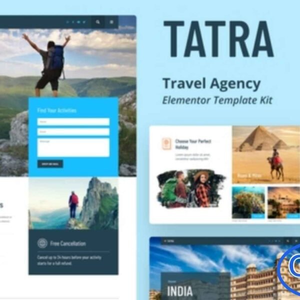 Tatra – Travel Agency Elementor Template Kit Tatra is a stylish and modern Elementor Template Kit crafted specifically for travel agencies, tour operators, and adventure booking businesses. Designed to showcase your travel packages, destinations, and services beautifully, Tatra offers multiple homepage variations and essential pages like About Us, Packages, Reviews, and Contact.