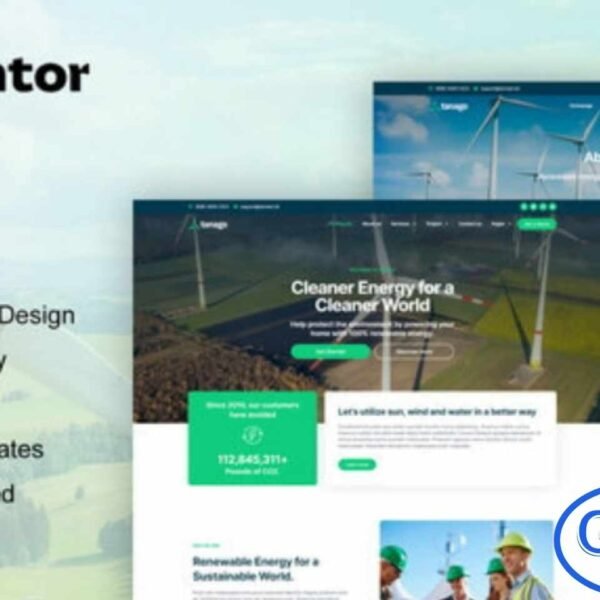 Tanago – Green Renewable Energy Elementor Template Kit Tanago is a modern and eco-friendly Elementor Template Kit designed specifically for Green Energy and Renewable Technology companies. With its clean layout and contemporary design, Tanago makes it easy to create a professional website that promotes sustainability and innovation.