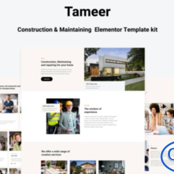 Tammer – Construction & Maintenance Elementor Template Kit Tammer is a powerful and professional Elementor Template Kit crafted for construction, maintenance, and repair service websites. Designed with a modern and robust layout, it helps you build a strong online presence for your business without any coding skills required.