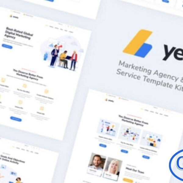 Yeasty – Marketing Agency & Advertising Service Elementor Template Kit Yeasty is a modern and professional Elementor Template Kit built for marketing agencies, advertising firms, creative studios, SEO experts, and web designers. Designed for use with the Elementor Page Builder in WordPress, this kit offers a clean, responsive, and fully customizable layout that makes website creation effortless.