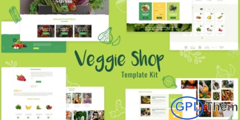 Veggie – Organic Food & Eco Online Store Elementor Template Kit Veggie is a modern and responsive Elementor Template Kit crafted for organic food shops, eco-friendly stores, and natural product websites. Perfect for businesses promoting sustainability and healthy living, Veggie allows you to build a professional online store effortlessly using the Elementor Page Builder plugin on WordPress.