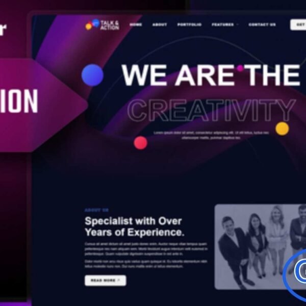 Talk & Action – Colorful Digital Agency Elementor Template Kit Talk & Action is a vibrant and modern Elementor Template Kit tailored for digital agencies, creative studios, freelancers, and business portfolios. Designed with bold colors and dynamic layouts, this template kit helps you showcase your projects, services, and brand identity in a professional and engaging way.