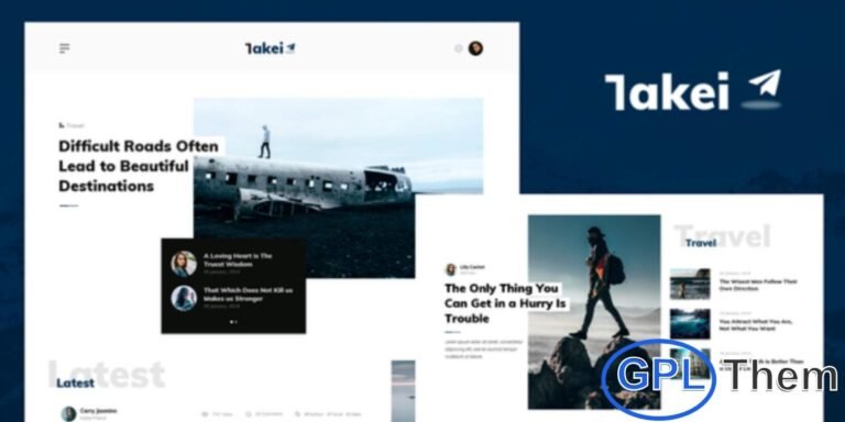 Takei – News & Magazine Elementor Template Kit Takei is a stylish and professional Elementor Template Kit crafted for blogs, online magazines, and news websites. With its clean, balanced, and modern layout, Takei provides the perfect foundation for bloggers, journalists, and content creators who want to showcase their stories in a visually appealing way.