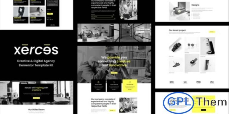 Xerces – Creative & Digital Agency Elementor Template Kit Xerces is a modern Elementor Template Kit designed for creative professionals, digital agencies, freelancers, and portfolio websites. Featuring a clean, minimalist, and fully responsive design, it allows you to showcase your projects and services with elegance and ease.