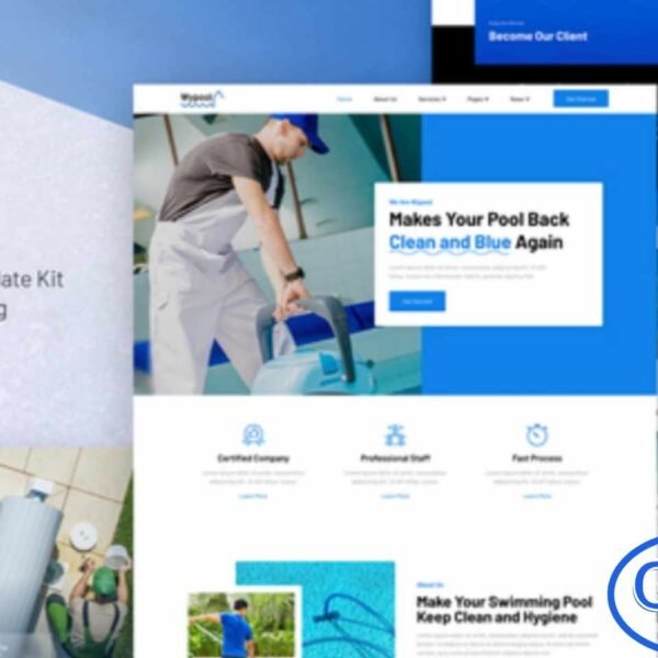 Wypool – Swimming Pool Cleaning & Maintenance Services Elementor Template Kit Wypool is a modern and professional Elementor Template Kit designed for pool cleaning and maintenance services, as well as home service businesses such as plumbing, bathroom repair, or handyman solutions.