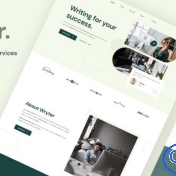 Wryter – Content Copywriting Services Elementor Template Kit Wryter is a modern and professional Elementor Template Kit crafted specifically for content writers, copywriters, and writing service agencies. With its clean, minimalist, and elegant design, Wryter helps you build a website that highlights your writing skills and creative expertise.