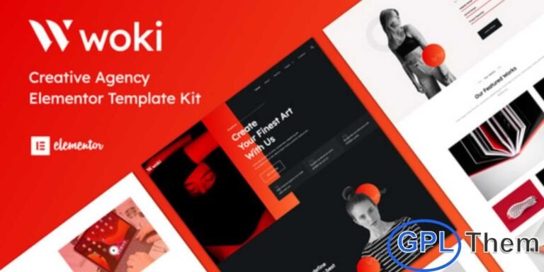 Woki – Creative Agency Elementor Template Kit Woki is a modern and stylish Elementor Template Kit crafted for creative agencies, designers, and professionals who want to build visually stunning websites with ease. It features 10+ beautifully designed pages and templates, perfect for showcasing portfolios, services, and creative works.