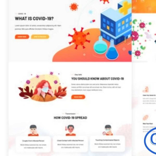 Wiras – Covid-19 Health Elementor Template Kit Wiras is a modern and informative Elementor Template Kit designed to raise awareness about Coronavirus (COVID-19) and promote preventive healthcare measures. Ideal for medical organizations, NGOs, hospitals, and healthcare institutions, Wiras offers 2 unique homepage layouts and multiple inner pages with well-structured sections for sharing updates, safety tips, and health resources.