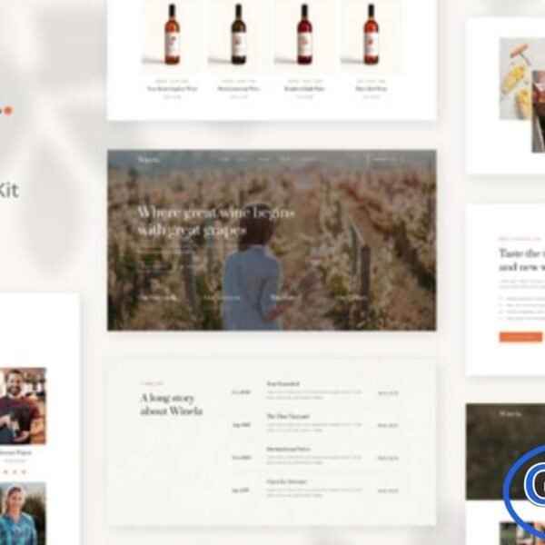 Winela – Wine & Vineyard Elementor Template Kit Winela is a stylish and elegant Elementor Template Kit crafted for wineries, vineyards, wine stores, and wine brands looking to build a refined online presence. Designed with a modern, clean, and fully responsive layout, it ensures your website looks perfect on all devices.