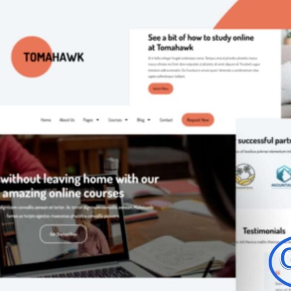 Tomahawk – Online Courses Elementor Template Kit Tomahawk is a modern and clean Elementor Template Kit designed for online education, eLearning platforms, and digital course websites. With its visually appealing layouts and user-friendly structure, this kit helps educators, instructors, and institutions create a professional online learning experience.
