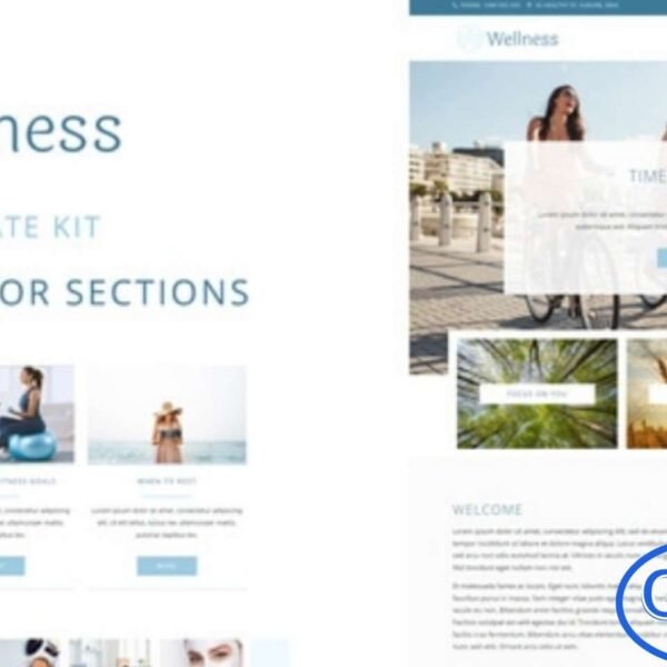 Wellness – Health & Yoga Elementor Template Kit Wellness is a modern and calming Elementor Template Kit featuring 25+ beautifully designed layouts crafted for websites related to health, wellness, yoga, meditation, mental health, and beauty. The kit showcases a fresh blue and white color scheme with clean, airy visuals that inspire relaxation and positivity.
