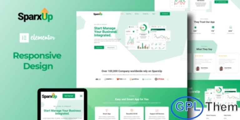 SparxUp – SaaS & Startup Elementor Template Kit SparxUp is a modern and versatile Elementor Template Kit designed for SaaS companies, startups, technology agencies, and corporate businesses. Featuring 12 pre-built templates with a sleek and contemporary design, SparxUp makes it easy to create a professional website that highlights your products, services, and solutions.