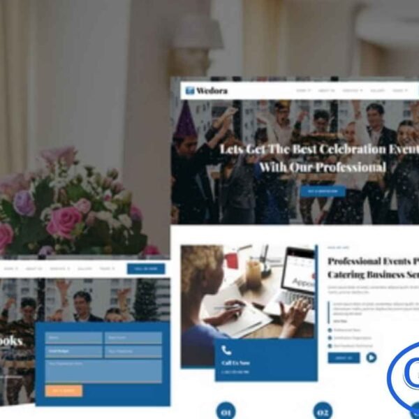 Wedora – Events Planner Business Elementor Template Kit Wedora is a modern and elegant Elementor Template Kit designed for event planners, wedding organizers, and business event services. It offers a stylish and professional layout that helps you build a stunning website effortlessly using the Elementor Page Builder plugin.