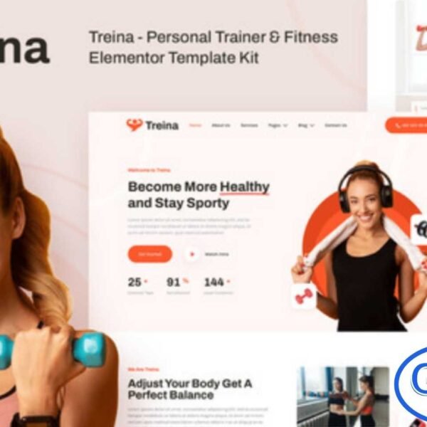 Treina – Personal Trainer & Fitness Elementor Template Kit Treina is a modern and clean Elementor Template Kit designed specifically for personal trainers, fitness coaches, gyms, yoga studios, and health centers. With its professional design and user-friendly layout, Treina helps you create a powerful online presence that showcases your fitness programs, services, and expertise.