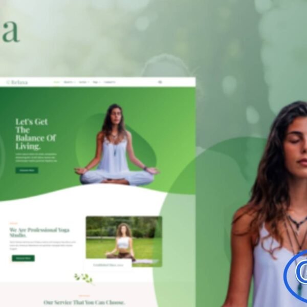 Relaxa – Yoga Teacher & Studio Elementor Template Kit Relaxa is a modern and creative Elementor Template Kit designed for yoga studios, instructors, meditation centers, and wellness businesses. Featuring 12 pre-built templates with sleek and contemporary designs, Relaxa makes it easy to create a professional website that showcases classes, schedules, instructors, and wellness programs.
