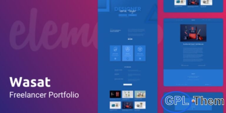 Wasat – Creative Portfolio Elementor Template Kit Wasat is a modern and minimalist Elementor Template Kit designed to showcase your creative work with elegance and impact. Perfect for Freelancers, Designers, Photographers, and Digital Agencies, Wasat helps you build a stunning online portfolio that captures attention instantly.