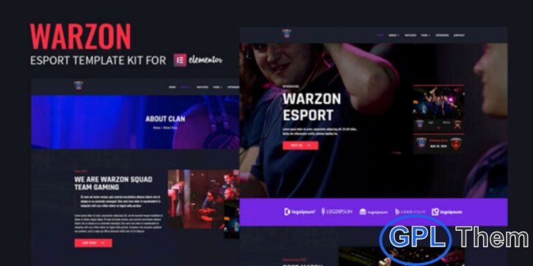 Warzon – Esports & Gaming Elementor Template Kit Warzon is a powerful and dynamic Elementor Template Kit built specifically for Esports teams, Gaming communities, and Streaming brands. Designed with a bold and modern aesthetic, Warzon helps you create a high-impact gaming website that reflects your competitive spirit and brand identity.