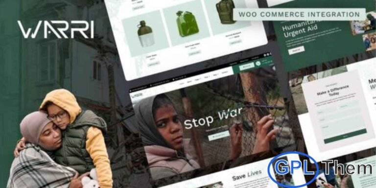 Warri – Refugee Center & Humanitarian Organization Elementor Pro Template Kit Warri is a compassionate and purpose-driven Elementor Pro Template Kit created for Refugee Centers, Humanitarian Organizations, NGOs, and Shelters. Designed with empathy and clarity, Warri helps you build a professional and impactful WordPress website that highlights refugee stories, promotes support initiatives, and drives donation campaigns effectively.