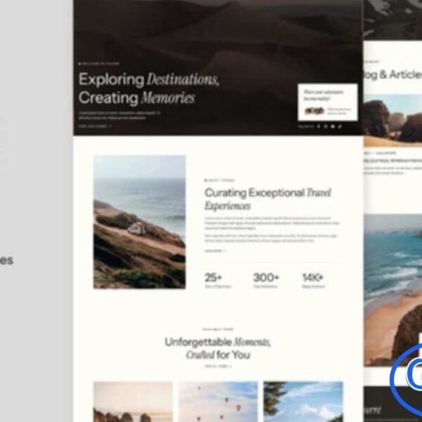 Tourre – Travel & Tour Agency Elementor Template Kit Tourre is a modern and stylish Elementor Template Kit designed specifically for travel agencies, tour operators, and adventure booking services. With its clean and minimal design, Tourre allows you to build a professional website effortlessly using the Elementor Page Builder—no coding skills required.