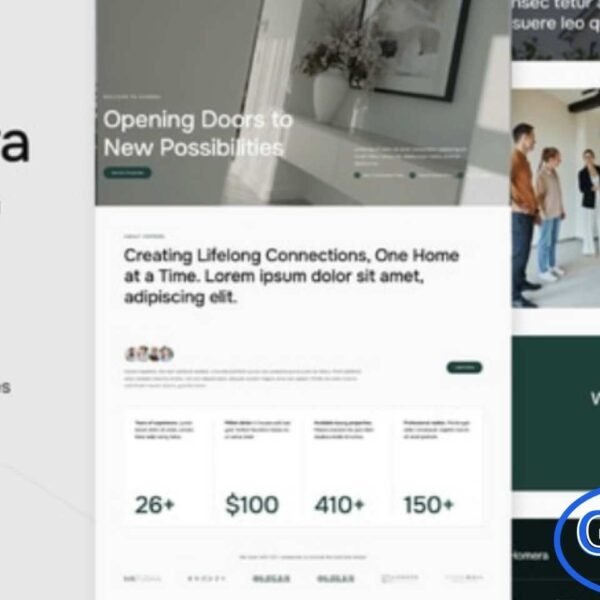 Homera – Real Estate & Property Elementor Template Kit Homera is a modern and professional Elementor Template Kit designed for real estate agencies, property listings, home rentals, property management companies, and property portfolio websites. Featuring a clean, minimalist, and fully responsive design, Homera makes it easy to showcase properties, services, agents, and company information.