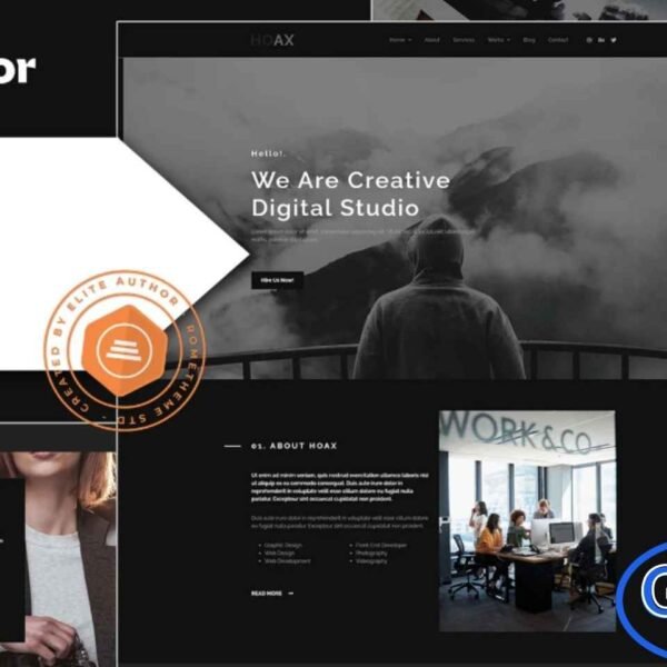 Hoax – Creative Agency Elementor Template Kit Hoax is a modern and professional Elementor Template Kit designed for creative agencies, video production houses, videographers, photographers, and other professional service providers. Featuring a clean, sleek design with a fully responsive layout and retina-ready graphics, Hoax makes it easy to showcase portfolios, services, team members, and client projects.