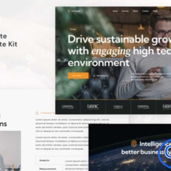 HiTech – IT Solutions & Services Elementor Template Kit HiTech is a modern and professional Elementor Template Kit designed for IT solutions, technology startups, software companies, SaaS platforms, web agencies, and IT service providers. Featuring a clean and contemporary design with a fully responsive layout, HiTech allows you to showcase services, projects, team members, and company information effectively.