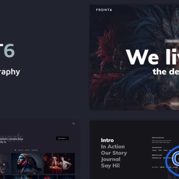 FrontSix – Creative Photography Elementor Template Kit FrontSix is a modern and fully responsive Elementor Template Kit designed for photographers, artists, and creative professionals to showcase their portfolios. Perfect for presenting collections of work, inspiration, or products, FrontSix offers sleek and professional layouts that highlight your creativity effectively.