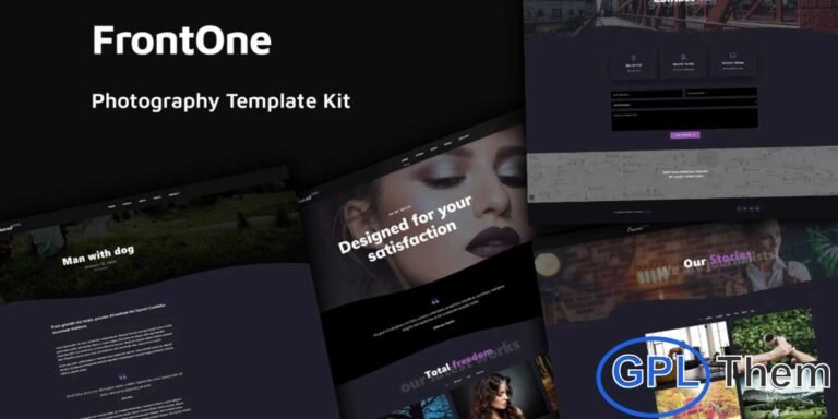 FrontOne – Creative Photography Elementor Template Kit FrontOne is a stylish and fully responsive Elementor Template Kit crafted for photographers, artists, and creative professionals looking to showcase their portfolios beautifully. Ideal for building gallery pages or presenting curated collections of work, inspiration, or products, FrontOne delivers clean, modern layouts that highlight your creativity with impact.