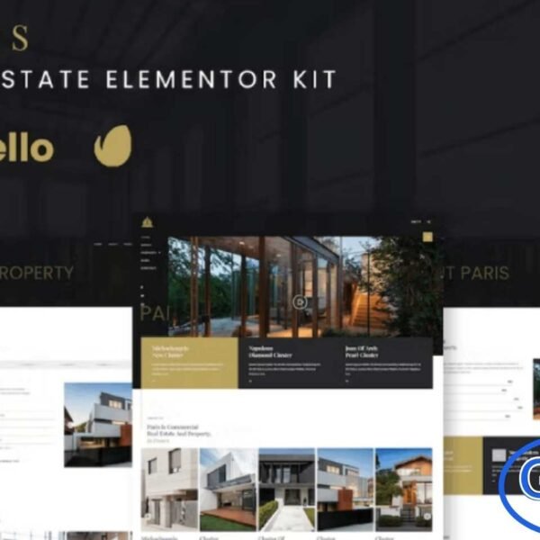 Paris – Real Estate Elementor Template Kit Paris is a modern and fully-featured Elementor Template Kit designed for real estate websites. Perfect for showcasing properties, real estate agencies, and property listings, this kit makes it easy to create a professional online presence. With its clean, responsive design, you can present homes, apartments, or commercial properties effectively.
