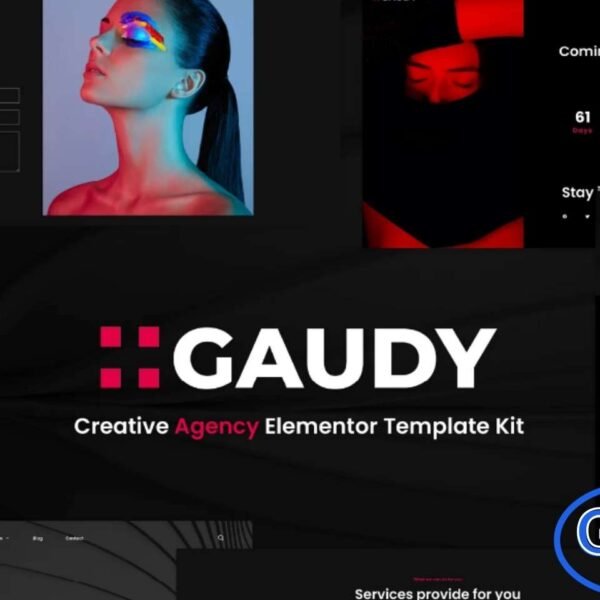 Gaudy – Dark Digital Agency Elementor Template Kit Gaudy is a sleek and modern Elementor Template Kit designed for digital agencies, designers, freelancers, and personal portfolios. Featuring a dark, clean, and professional design, Gaudy allows you to create a visually striking website that highlights your projects and services.