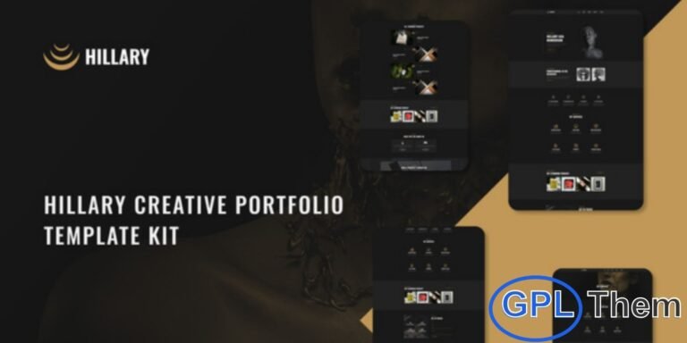 Hillary – Creative Portfolio Elementor Template Kit Hillary is a modern and professional Elementor Template Kit designed for creative professionals, agencies, freelancers, and businesses looking to showcase their portfolio online. Built for use with the Elementor Page Builder plugin, Hillary offers a sleek and visually appealing design optimized for the free Hello Elementor theme.
