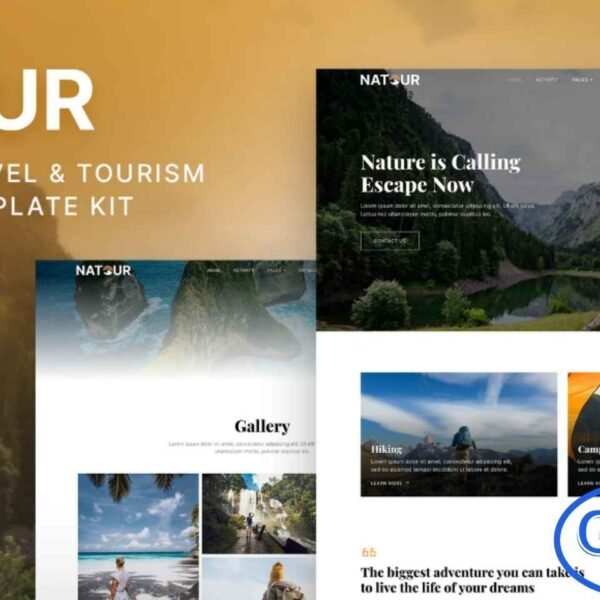 Natour – Adventure Travel & Tourism Elementor Template Kit Natour is a modern and clean Elementor Template Kit crafted for adventure travel agencies, tour operators, tourism companies, and outdoor activity websites. Designed for quick and easy website creation, this kit offers beautifully structured layouts that are fully responsive, retina-ready, and simple to customize using Elementor.