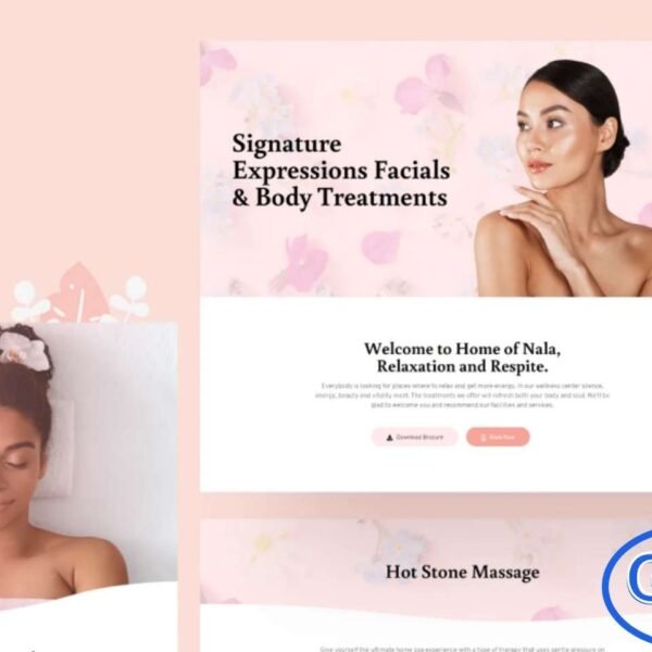 Nala – Beauty & Spa Elementor Template Kit Nala is a powerful and fully responsive Elementor Template Kit designed for beauty salons, spa centers, wellness studios, and self-care businesses. With a collection of around 10 beautifully crafted pages, this kit allows you to build a professional and elegant website in just minutes.