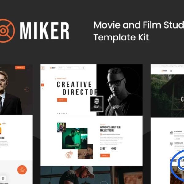 Miker – Movie & Film Studio Elementor Template Kit Miker is a sleek and modern Elementor Template Kit designed for movie production companies, film studios, filmmakers, and entertainment businesses. Perfect for showcasing films, trailers, campaigns, and studio portfolios, Miker helps you create a professional and visually engaging website that highlights your creative projects.