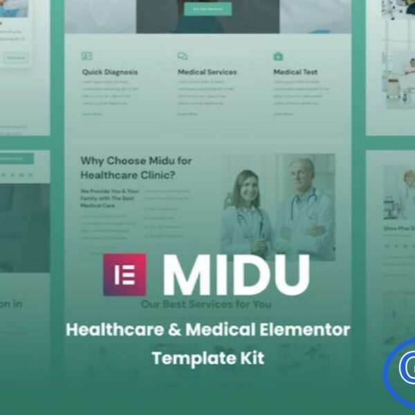 Midu – Healthcare & Medical Elementor Template Kit Midu is a modern and professional Elementor Template Kit designed for hospitals, clinics, medical practices, chiropractors, physicians, dentists, opticians, and pharmacies. Featuring a clean and flexible design, Midu allows you to build a fully responsive and functional healthcare website quickly and efficiently.