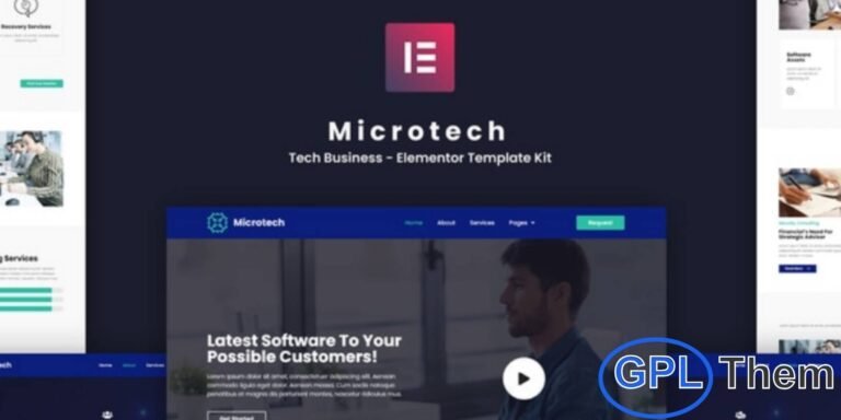 Microtech – Tech Business Elementor Template Kit Microtech is a modern and professional Elementor Template Kit designed for tech businesses, startups, IT companies, and technology-focused websites. With its clean and contemporary design, Microtech provides a polished and versatile foundation for building a professional online presence.