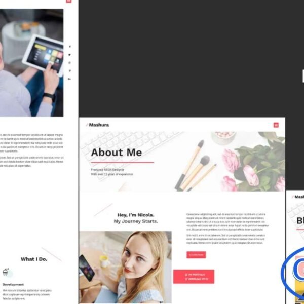 Mashura – Portfolio Elementor Template Kit Mashura is a sleek and modern Elementor Template Kit designed for freelancers, creative professionals, designers, and agencies looking to showcase their portfolio. With clean layouts and stylish design elements, Mashura allows you to present your work, projects, and services in a professional and visually appealing way.