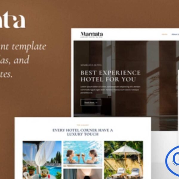 Marriata – Hotel & Resort Elementor Template Kit Marriata is a modern and elegant Elementor Template Kit designed for hotels, resorts, villas, apartments, guesthouses, hostels, and other hospitality businesses. With its visually appealing and professional design, Marriata allows you to create a fully responsive, retina-ready website complete with online booking and reservation forms.