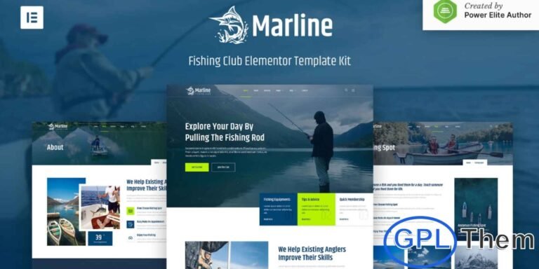 Marline – Fishing & Hunting Club Elementor Template Kit Marline is a clean and modern Elementor Template Kit designed for fishing clubs, hunting enthusiasts, angling communities, outdoor adventure groups, travel websites, and hobbyist organizations. With its visually appealing design and fully responsive layout, Marline enables you to build a professional and engaging website that looks great on all devices.