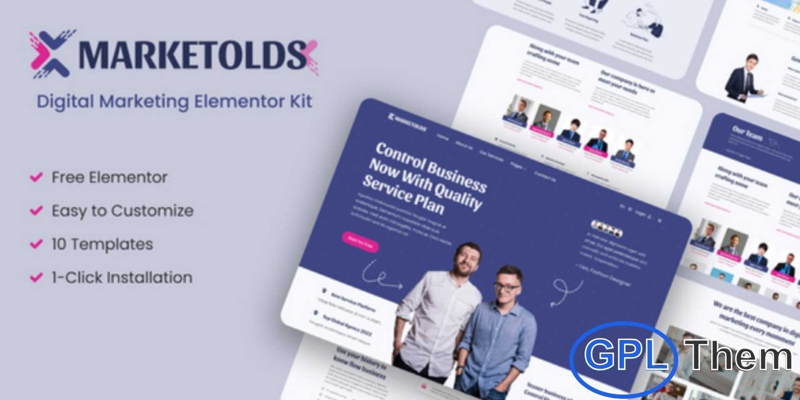 Marketolds – Digital Marketing Elementor Template Kit Marketolds – Digital Marketing Elementor Template Kit Marketolds is a modern and professional Elementor Template Kit designed for digital marketing agencies, corporate businesses, and service providers looking to showcase their work, services, and expertise online. With its clean and contemporary design, Marketolds allows you to create a fully responsive, mobile-friendly website that enhances your brand presence.